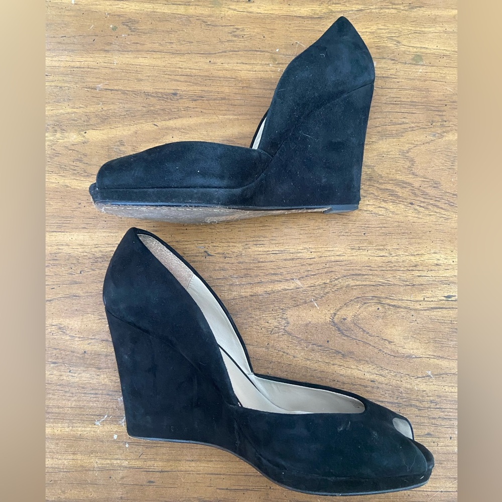 Michael kors peeptoe suede wedges 11 - Picture 2 of 8